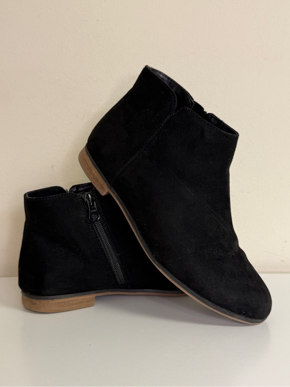 Cat & Jack: Kids' Black Zipper Boots, Size 4
